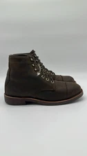 Chippewa LLBean Katahdin Iron Works Engineer cap boots Leather Men’s 9.5 D Brown