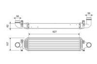 LadeluftküHler Valeo 818624 FüR Mercedes Klasse W176 Sports Tourer W246 W242 Cla