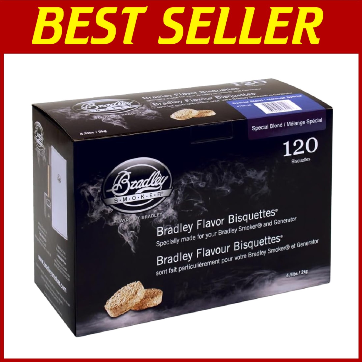 Bradley Smoker Bisquettes, Special Blend, 120