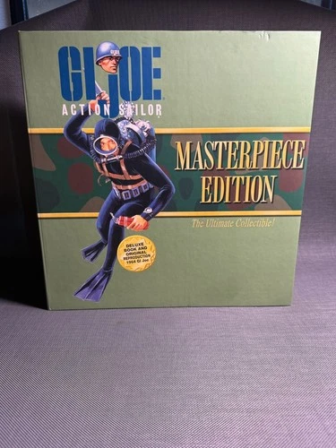 GI Joe Action Sailor Masterpiece Edition Hasbro - Sailor Doll W/Book  1996 NRFB