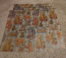 K&Company 12x12 Single Sided Flat Vellum Print Papers(4)~ Teddy Bears