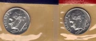 1996-P & D UNCIRCULATED BU ROOSEVELT DIMES IN MINT SET CELLO (2 coins)