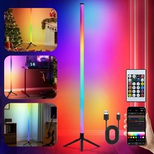 LED Floor Lamp Remote Control Corner Floor Lamp 16 Adjustable Light Colors Smart