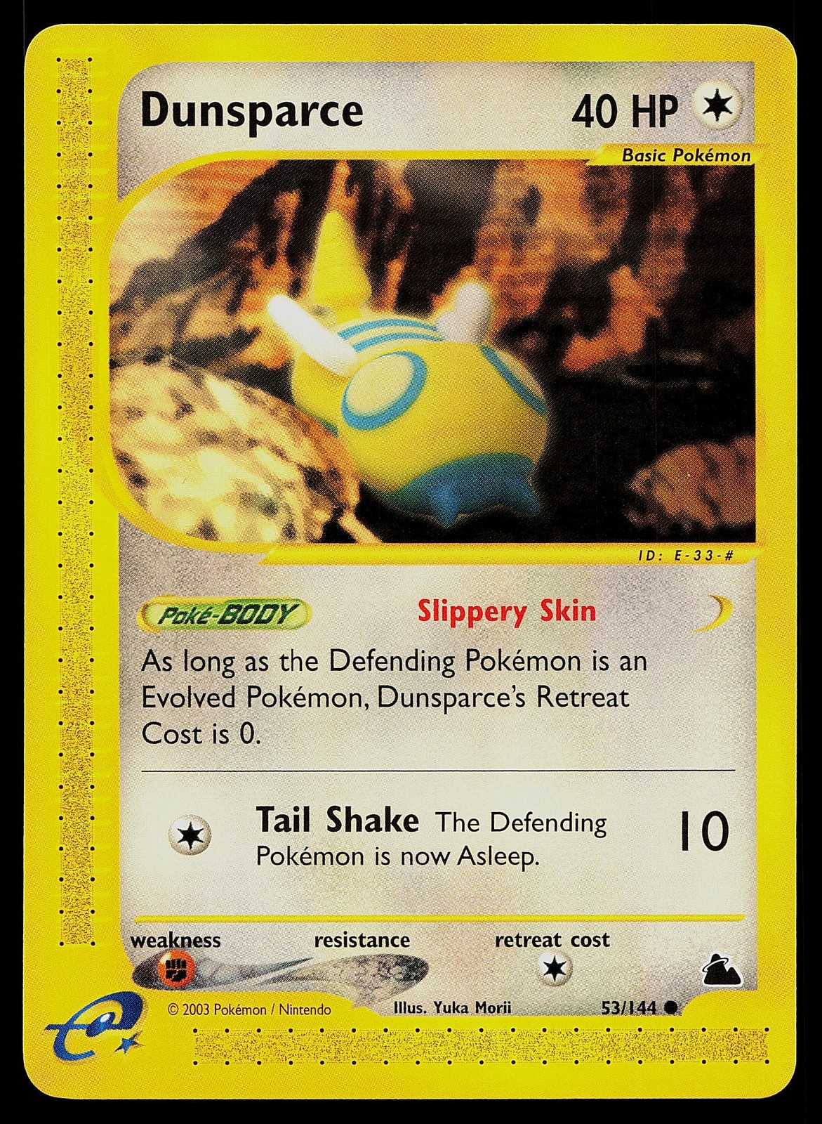Pokemon Card - Dunsparce Skyridge 53/144 Non Holo