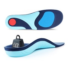 Plantar Fasciitis Orthotic Insole for Flat Feet, High Arch Inserts Men, 220 l...