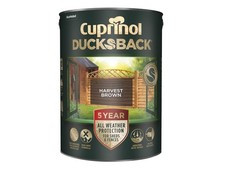  Cuprinol Ducksback 5 Year Waterproof for Sheds & Fences Harvest Brown 5 litre C
