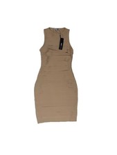 Fashion Nova NWT S Brooke Bandage Midi Dress - Nude MSRP $79.99
