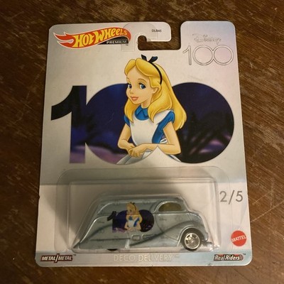 HOT WHEELS 2023 DISNEY'S 100 YEARS ALICE IN WONDERLAND DECO DELIVERY REAL RIDERS