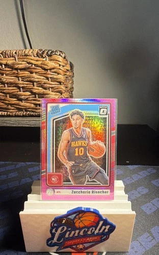 2024-25 Panini Donruss Optic - Rated Rookie Zaccharie Risacher #268 Pink...