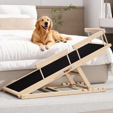 Dog Ramp for High Bed, Couch, Car, Pet Ramps 55.12" Long Adjustable 19.3"-27....