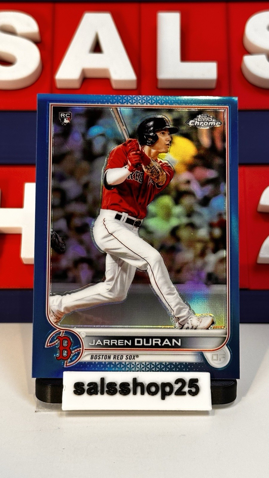 2022 Topps Chrome #113 Jarren Duran Blue Refractor (RC) /150