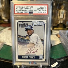 Wander Franco 14 PSA Graded Lot with Color/autos/numbered