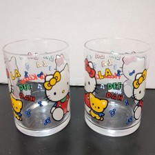 Rare Hello Kitty Glasses 2 Pieces Sanrio Vintage 1976/1990, Set of two vintage