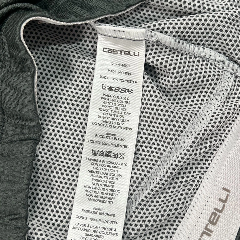 Camisa Jersey Castelli Gris Breathe Attack Manga Corta Cremallera Para Hombre Talla XL Foto 4 de 4