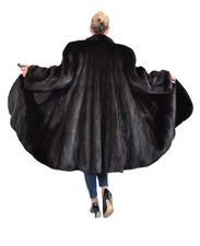 US5929 REAL SAGA MINK FUR COAT RANCH MINK JAC...