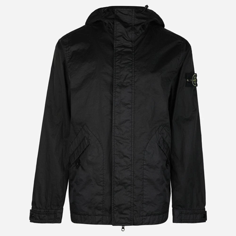 Stone Island 5S Membrana Giacca con cappuccio Nero 136610714