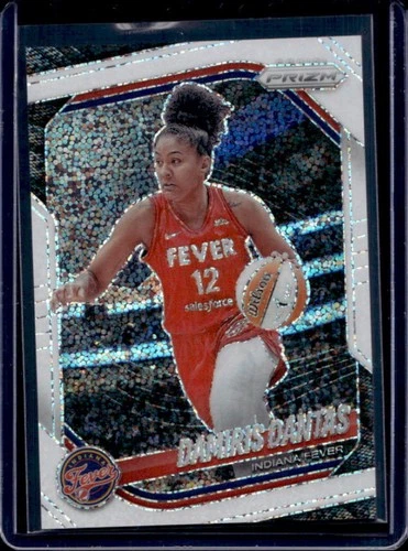 2025 Panini WNBA Prizm Damiris Dantas SP White Sparkle #42 Fever