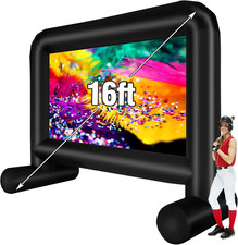 16 Feet Inflatable Movie Screen Outdoor, Inflatable Projector Screen with Blower