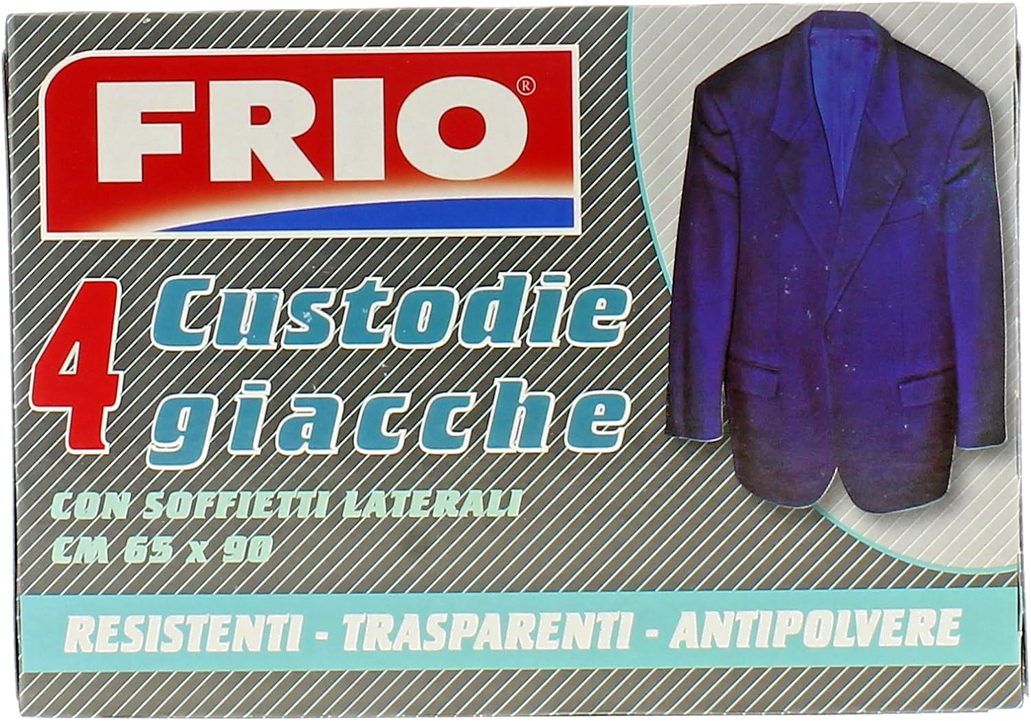 FRIO CUSTODIE GIACCHE CON SOFFIETTI LATERALI CM 65X90 CONF. DA 4  SET DA 2 CONF.
