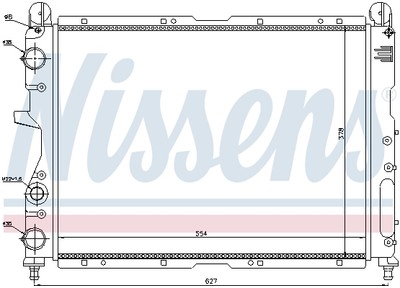 NISSENS 61869 Kühler, Motorkühlung für FIAT,LANCIA