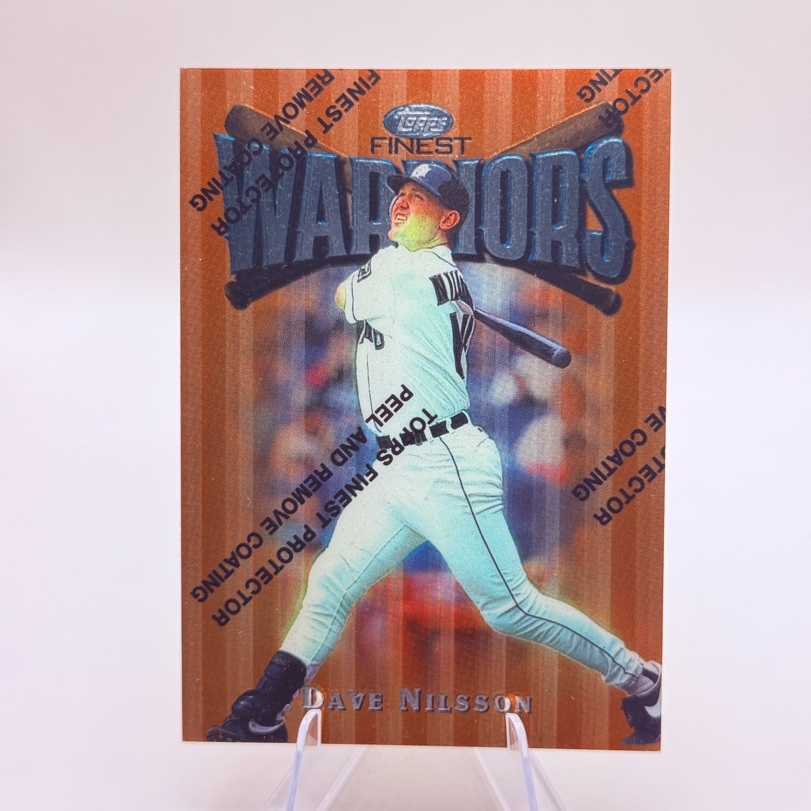 Dave Nilsson 1997 Topps Finest Warriors #24 Milwaukee Brewers Card MLB