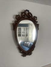 Vintage Rococo Style Wall Mirror Ornate Gold Baroque Scrolled Decorative