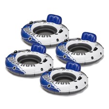 4 Intex River Run 1 Inflatable Floating Tube Raft Open Box