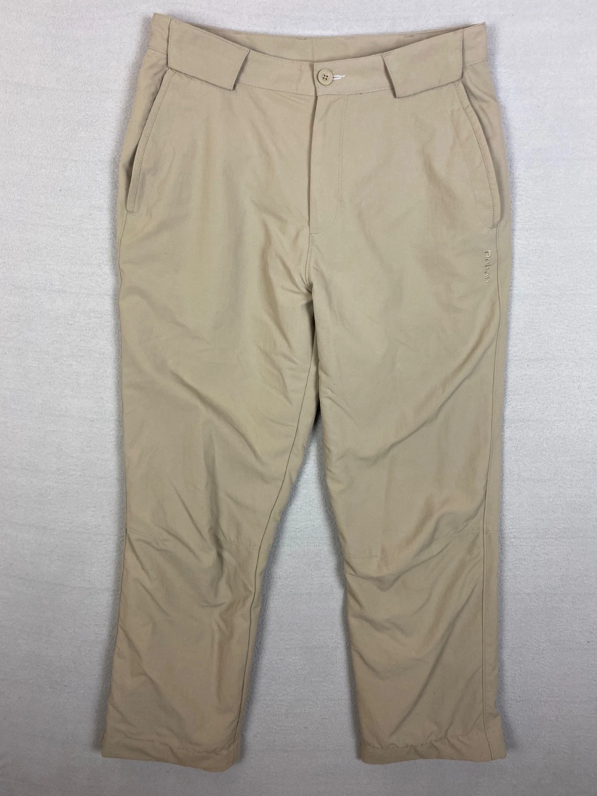 Rohan Dry Requisite Barricade Waterproof Walking Trousers Beige Mens W32 L28