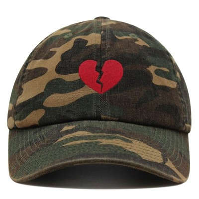 JPAK Broken Heart Premium Dad Hat Cotton Buckle Back Classic Gift Trendy