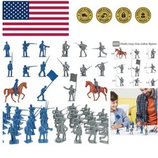 Civil War Army Men Set 42 pcs , American Civil War Toys, Plastic Army Men Act...