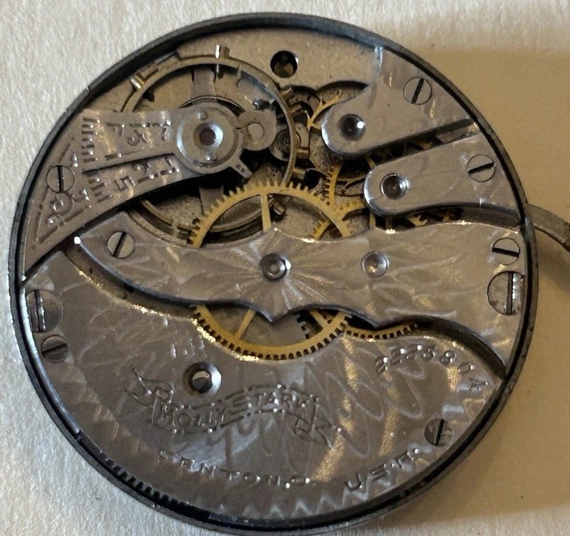 Vintage Hampden Molly Stark 3/0 Watch Movement Parts Antique