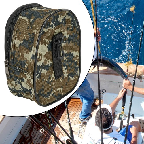 Mulinello da Pesca Stoccaggio Borsa Esterno 18*15*8cm/7.1*5.9*3.1in 66g Panno Oxford - Foto 3 di 39