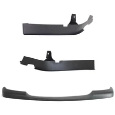 Bumper Face Bar Trims Molding Step Pads Set of 3 Front Driver & Passenger Side