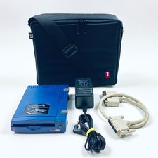 Iomega Zip 100 Z100S2 External SCSI Drive Tested w/ Power Adapter Cable Case
