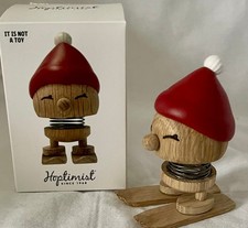 Hoptimist aus Holz auf Skiern neu OVP Bimble dänisches Design Ski-Hoptimist