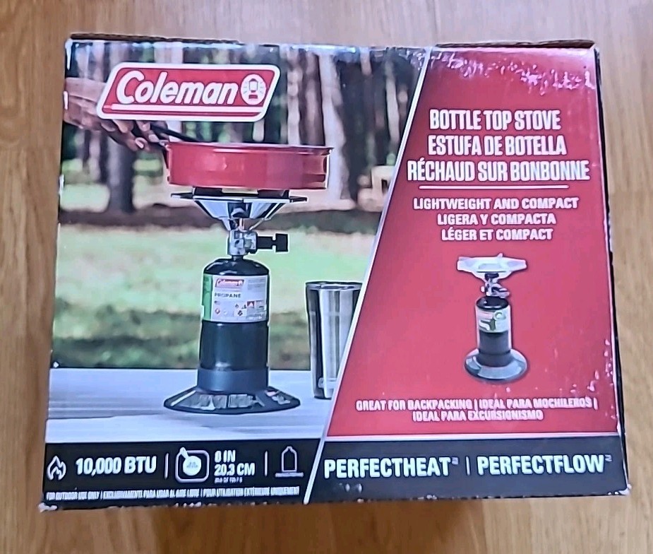Coleman 1-Burner PerfectFlow Bottle Top Propane Stove 10,000