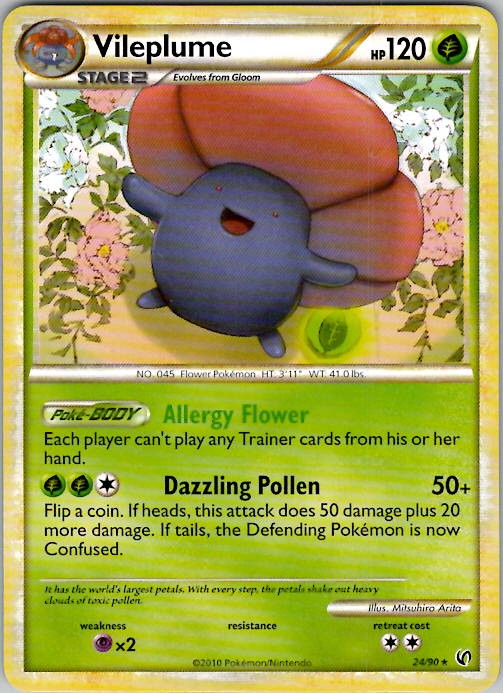 Vileplume Undaunted 24/90 Normal LP/NM