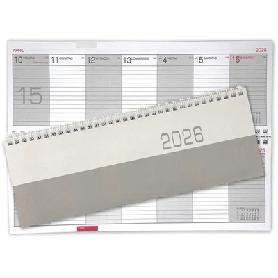 AMLI Tischkalender 2026 Quer Klappkalender Wochenplaner Wochenkalender Tisch Kalender
