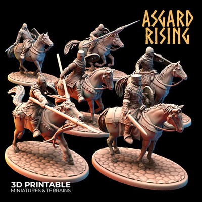 Medieval Cavalry Warband Modular Set - Asgard Rising Miniatures - Wargaming D&D 