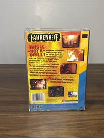 Fahrenheit Sega 32X/Sega CD Game 1995 - With Manual / Untested