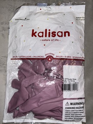 12 Zoll Herz Dusty Rose Kalisan Latexballons (25er Pack) 12 Zoll