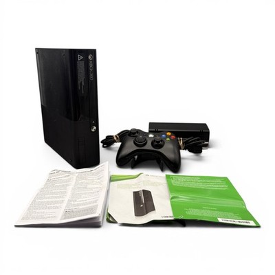 Microsoft Xbox 360 E Konsole Schwarz getestet 250GB HDD + Controller in OVP