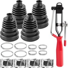 New Upgrade 4pcs Universal Cv Axle Boot Repair Kit Fits 26mm-34mm Shafts 4.92