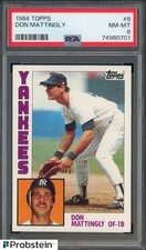 1984 Topps #8 Don Mattingly New York Yankees RC Rookie PSA 8 NM-MT