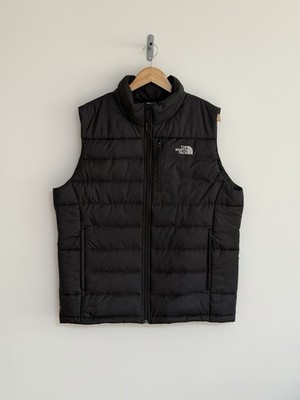 The North Face Gilet Black 550 Quilted Bodywarmer Down Mens Large
