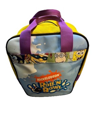 Vtg Brunswick Nickelodeon Roll  n Bowl Bowling Ball Bag 2003 Rugrats Spongebob