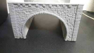 Spur O Tunnel zufälliger Stein zweigleisiges Portal Modelleisenbahn Zug Anzug Hornby