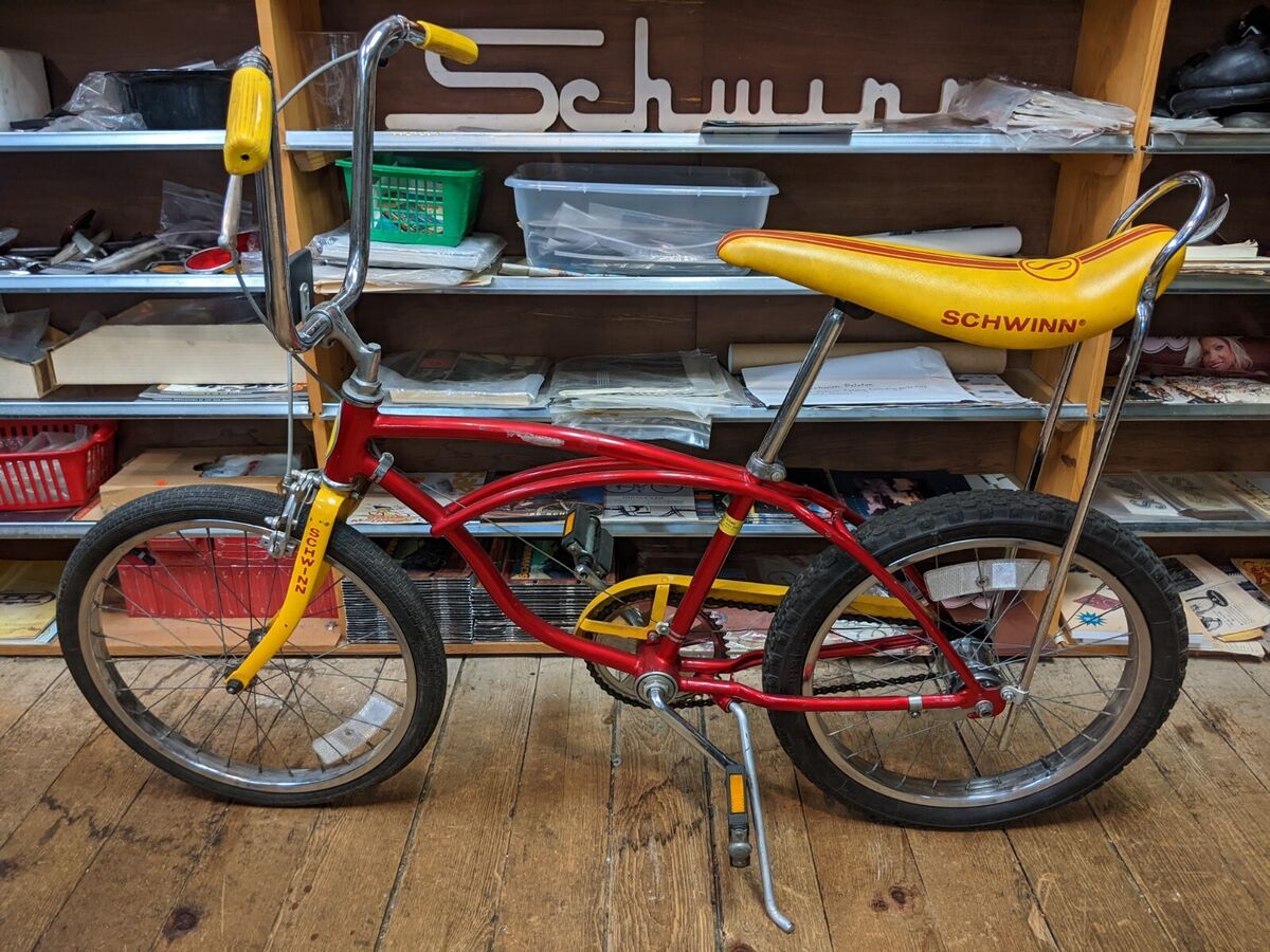 Original LQ November 1980 Red/Yellow Schwinn Stingray 3 Original LQ November 1980 Red/Yellow Schwinn Stingray 3
