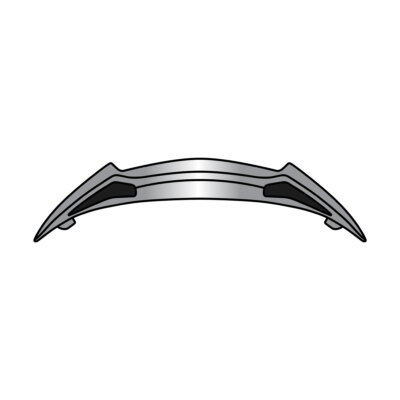 Spoiler Abluft hinten Helm Airoh Twist 2.0 grau glänzend