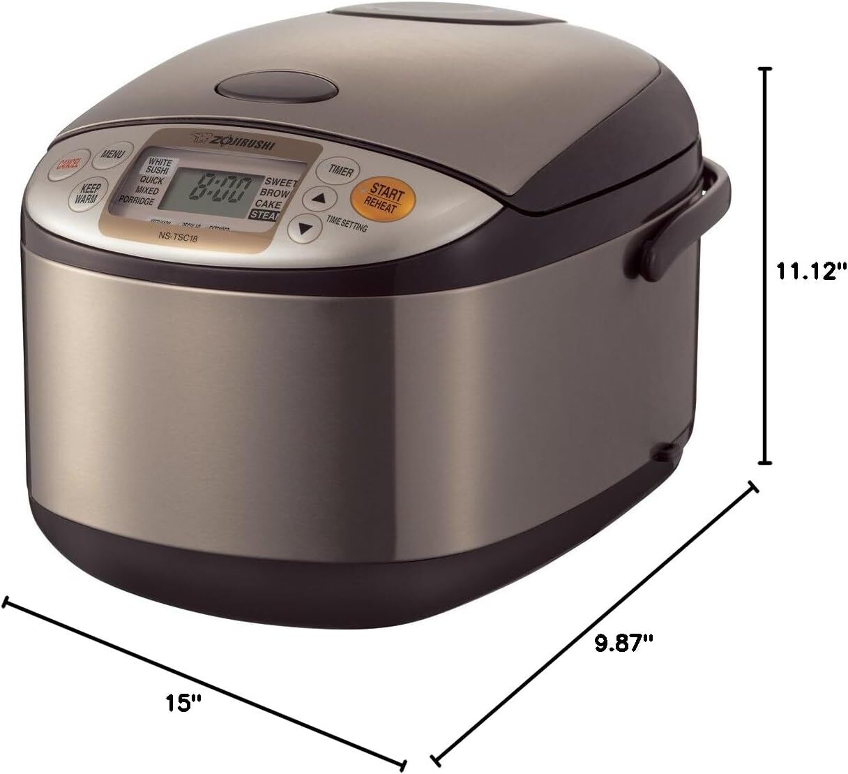 Zojirushi NSTSC10 51/2Cup (Uncooked) Rice Cooker and Warmer, 1